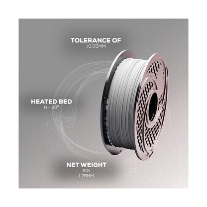 SA Filament PLA Hyper Filament 1kg - Light Grey