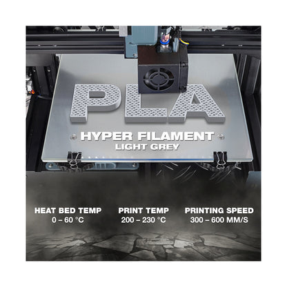SA Filament PLA Hyper Filament 1kg - Light Grey