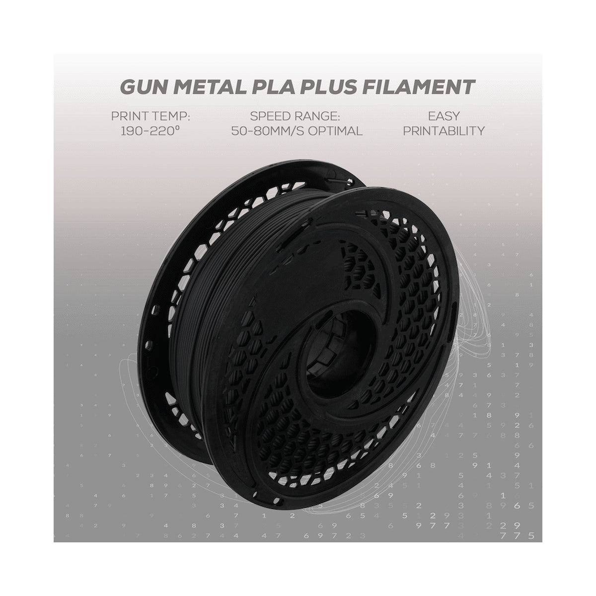 SA Filament Silk PLA Plus Filament 1kg - Gun Metal