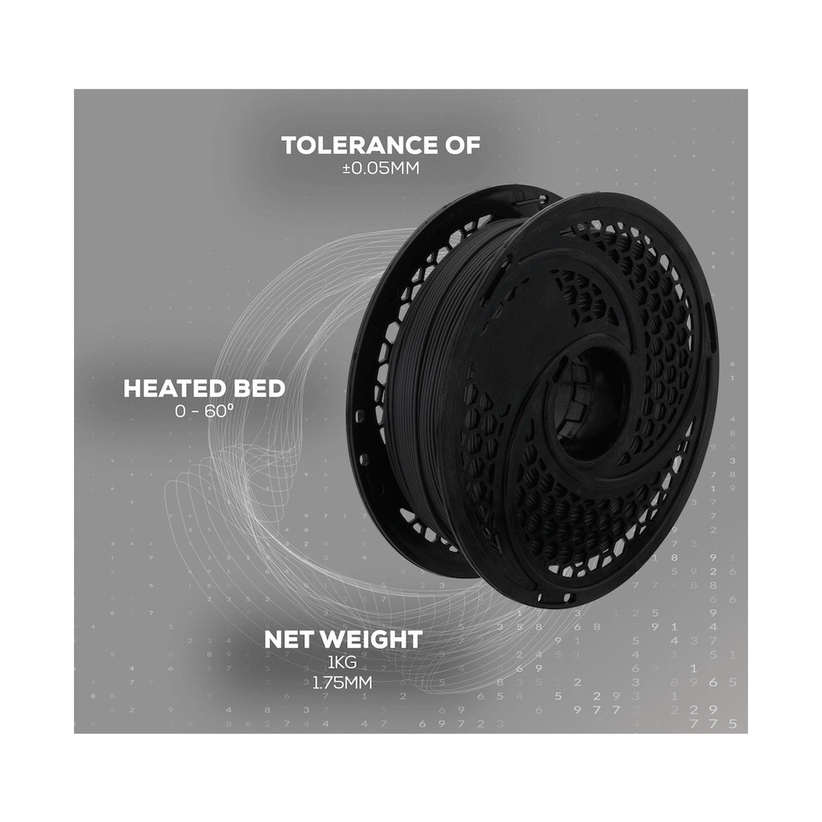 SA Filament Silk PLA Plus Filament 1kg - Gun Metal
