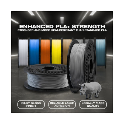 SA Filament Silk PLA Plus Gloss Filament 1kg - Grey