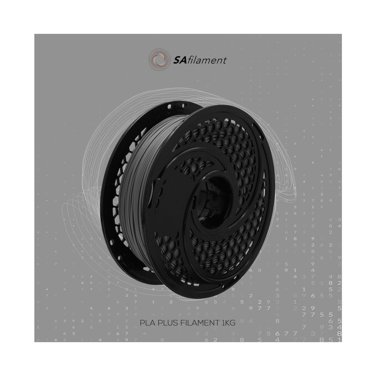 SA Filament Silk PLA Plus Gloss Filament 1kg - Grey