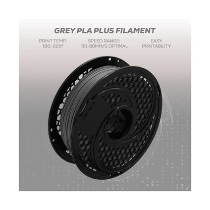 SA Filament Silk PLA Plus Gloss Filament 1kg - Grey
