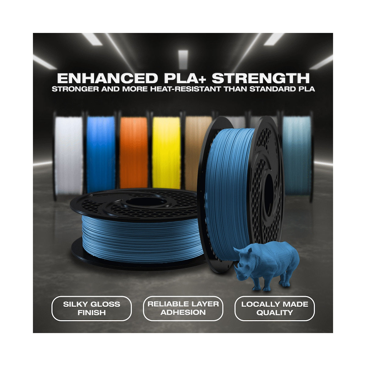 SA Filament Silk PLA Plus Filament 1kg - Steel Blue