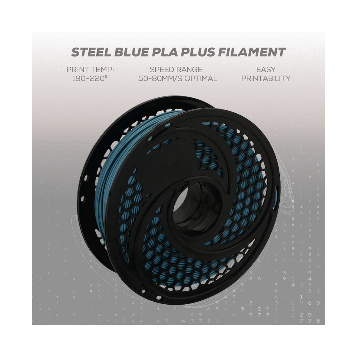 SA Filament Silk PLA Plus Filament 1kg - Steel Blue