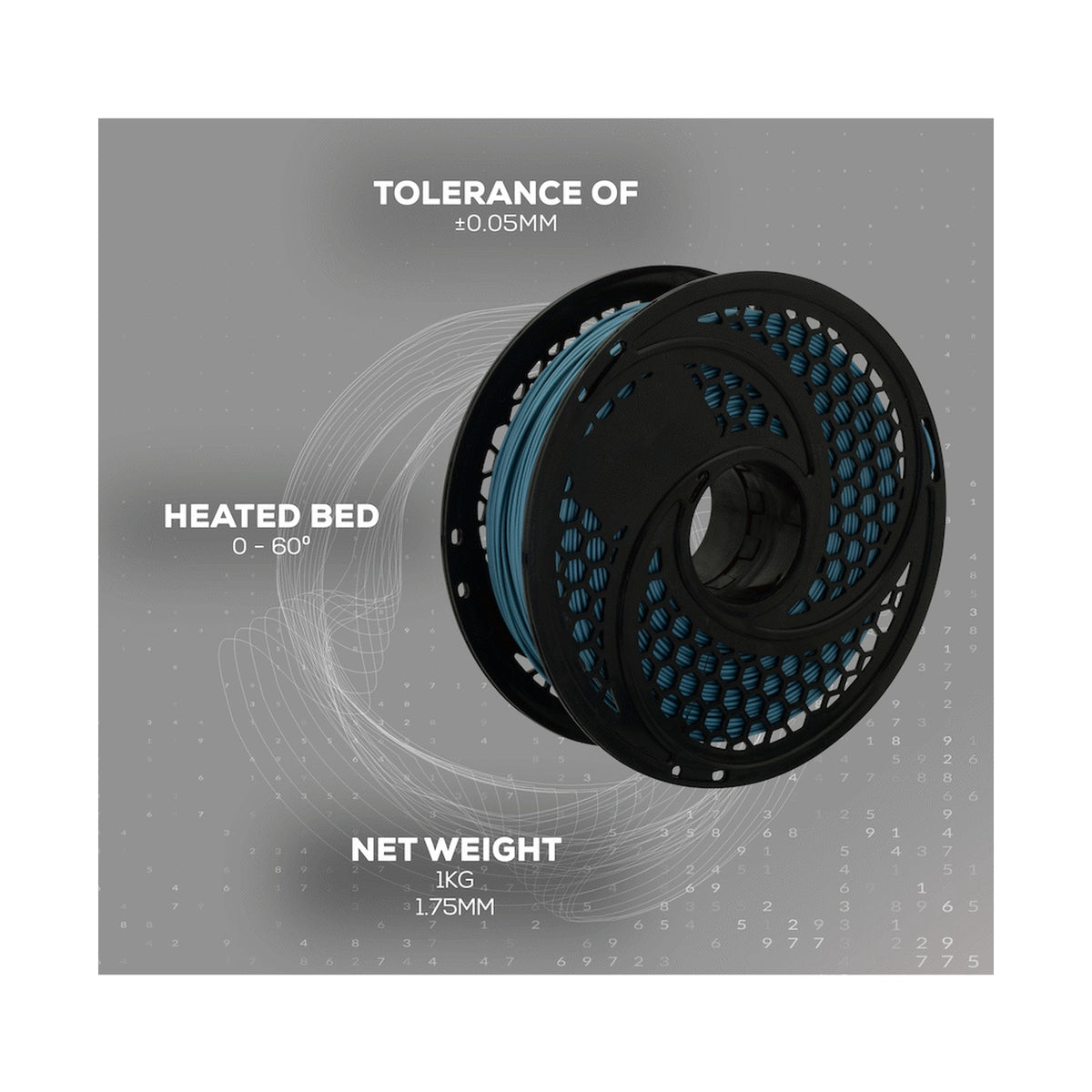 SA Filament Silk PLA Plus Filament 1kg - Steel Blue