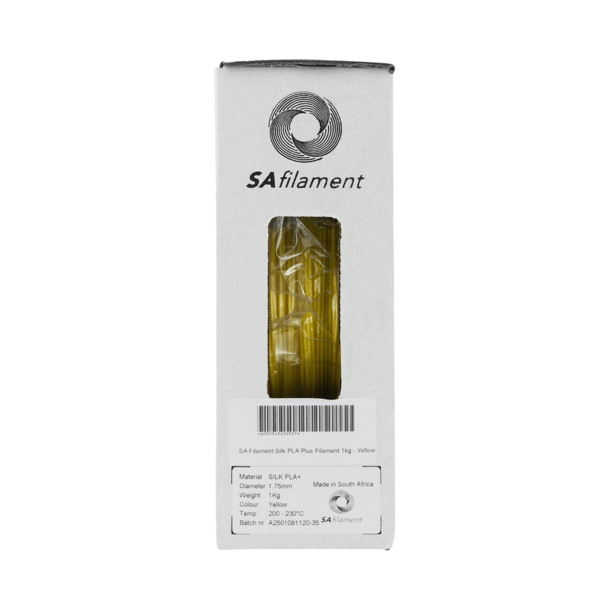 SA Filament Silk PLA Plus Filament 1kg - Yellow