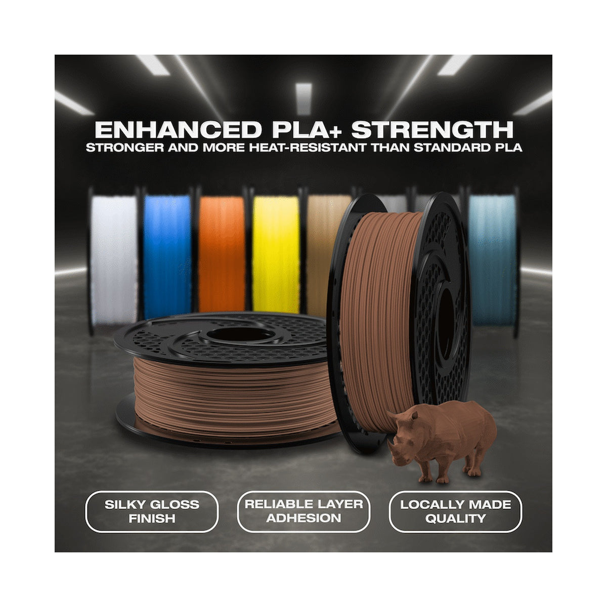 SA Filament Silk PLA Plus Filament 1kg - Brown