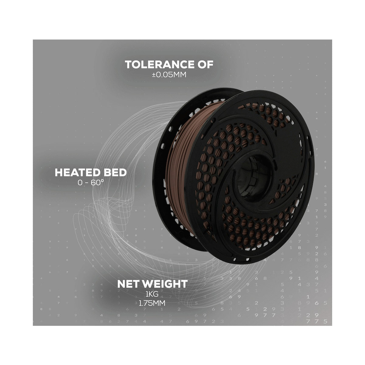 SA Filament Silk PLA Plus Filament 1kg - Brown