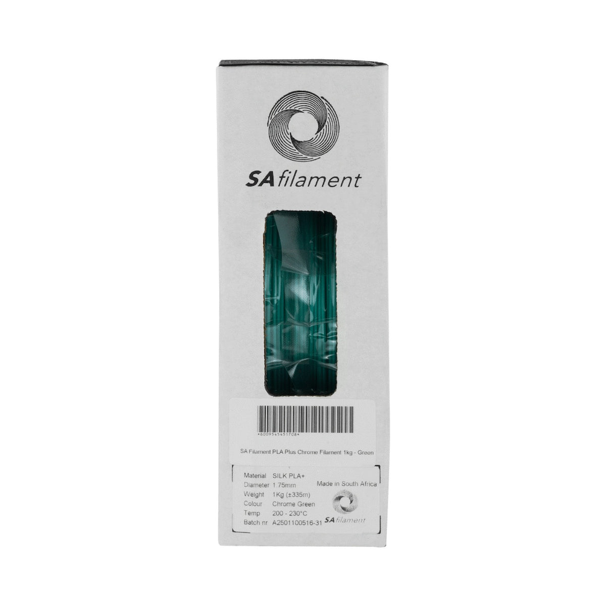 SA Filament Silk PLA Plus Chrome Filament 1kg - Green