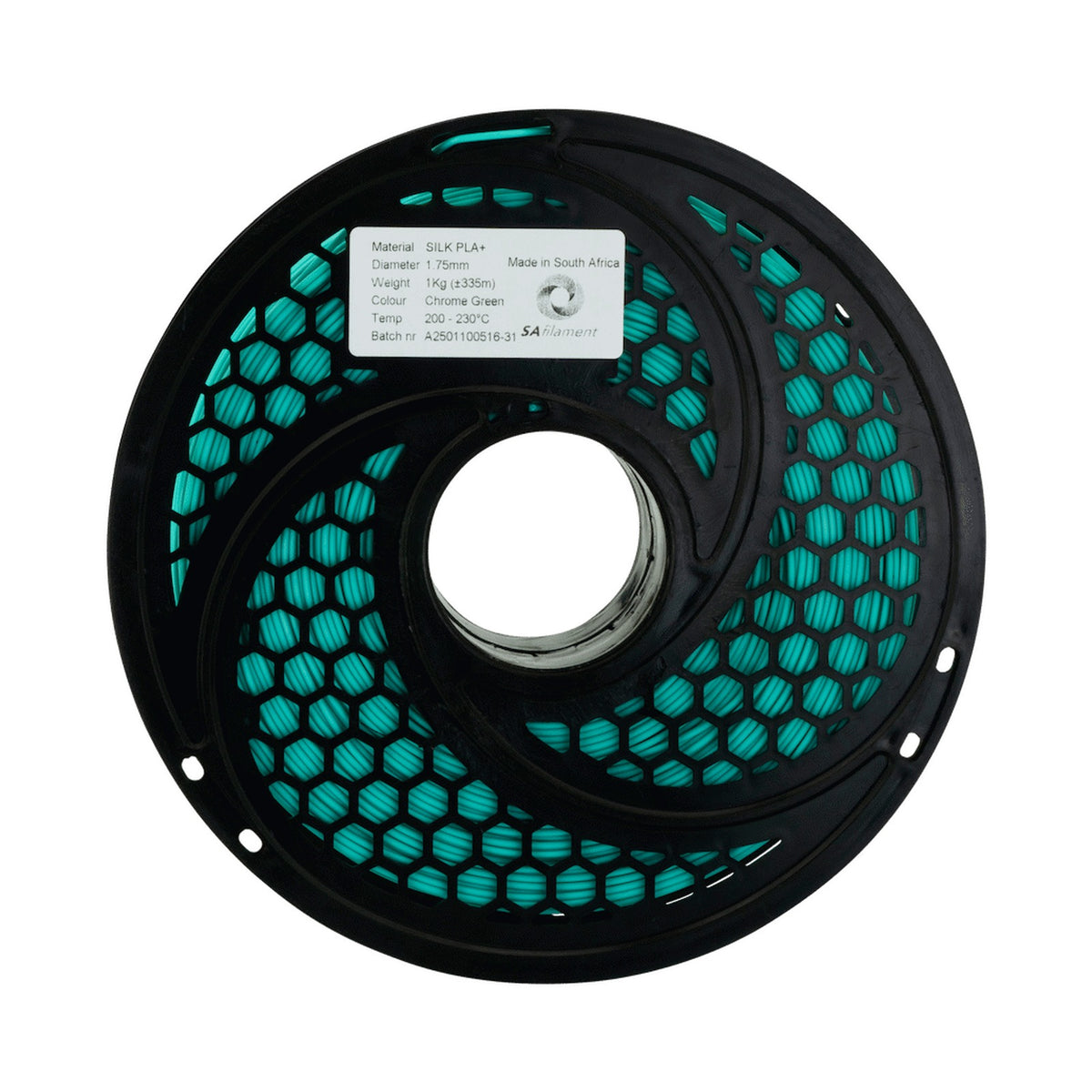SA Filament Silk PLA Plus Chrome Filament 1kg - Green
