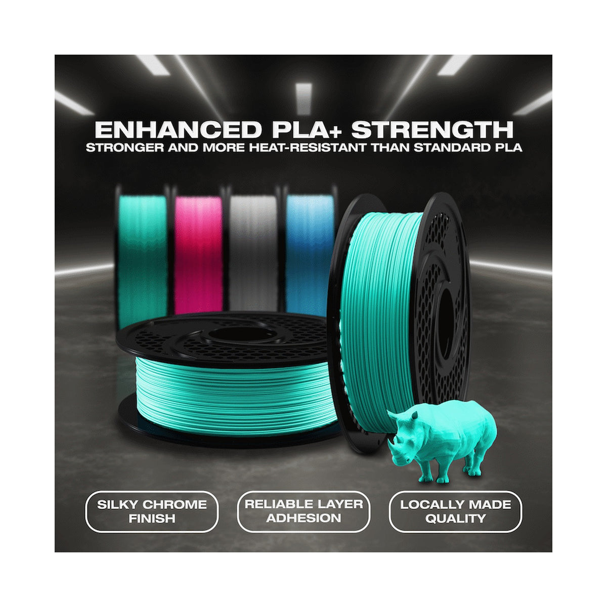 SA Filament Silk PLA Plus Chrome Filament 1kg - Green