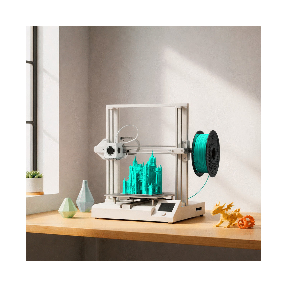 SA Filament Silk PLA Plus Chrome Filament 1kg - Green