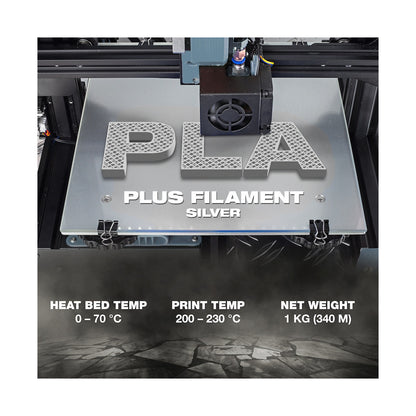 SA Filament PLA Plus Chrome Filament 1kg - Silver