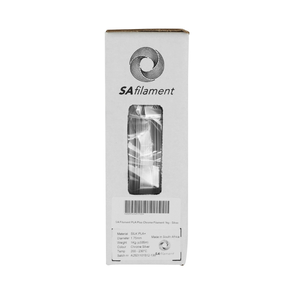 SA Filament PLA Plus Chrome Filament 1kg - Silver