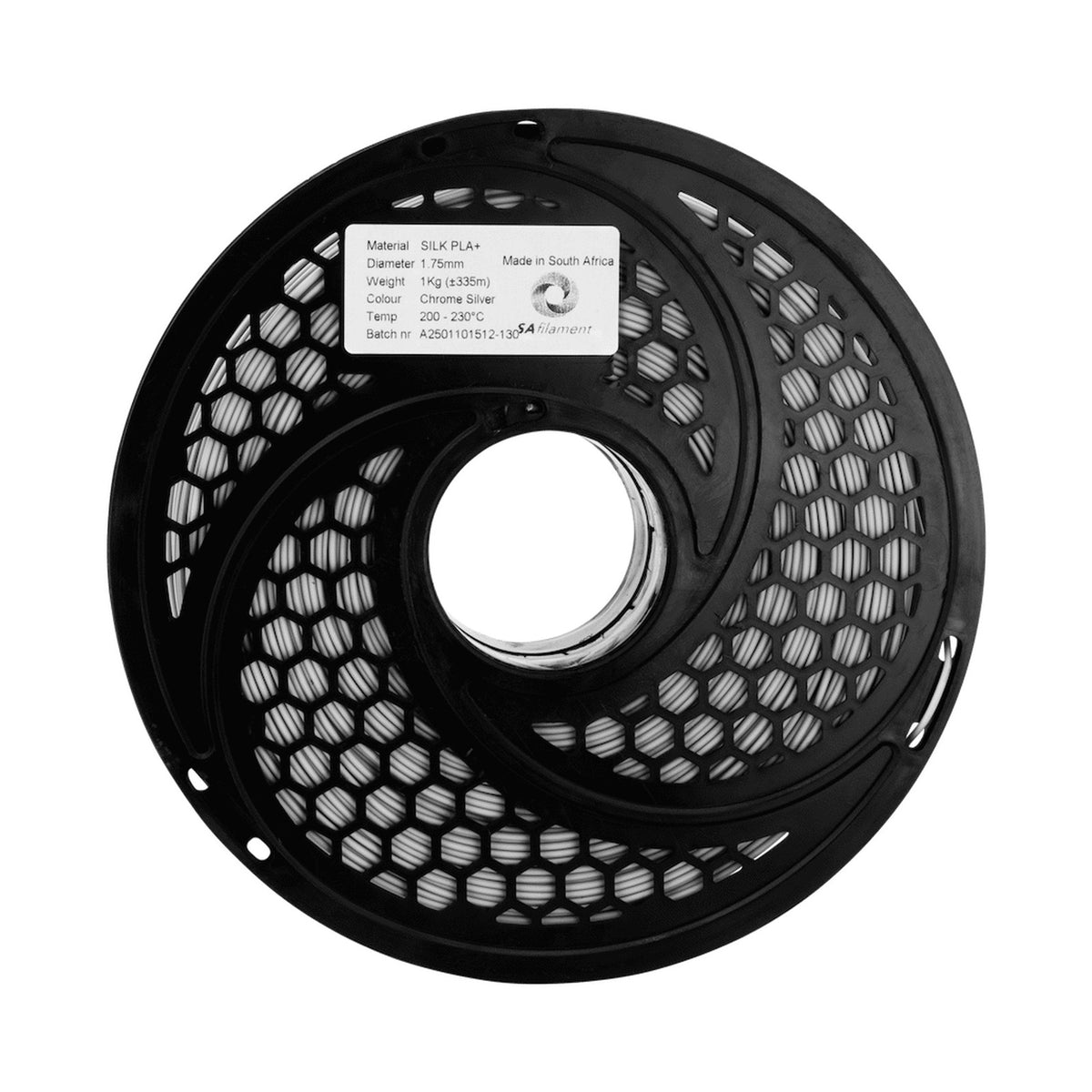 SA Filament PLA Plus Chrome Filament 1kg - Silver