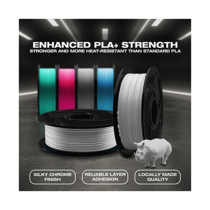 SA Filament PLA Plus Chrome Filament 1kg - Silver