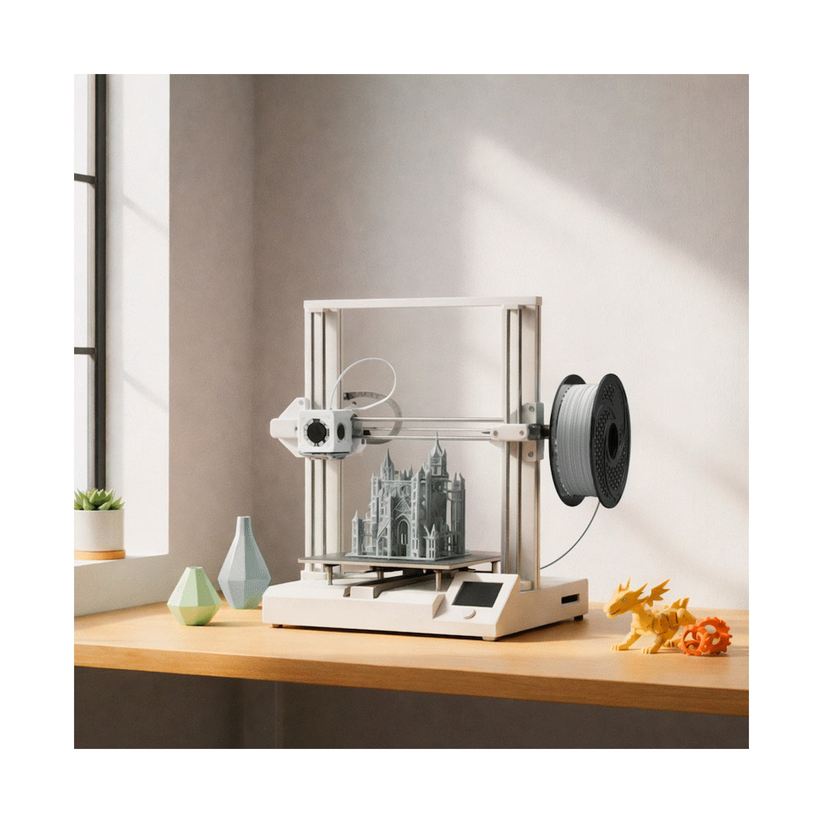 SA Filament PLA Plus Chrome Filament 1kg - Silver