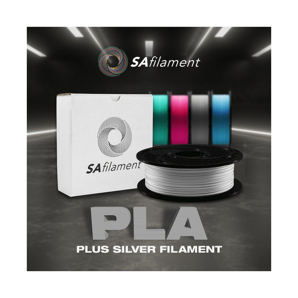 SA Filament PLA Plus Chrome Filament 1kg - Silver