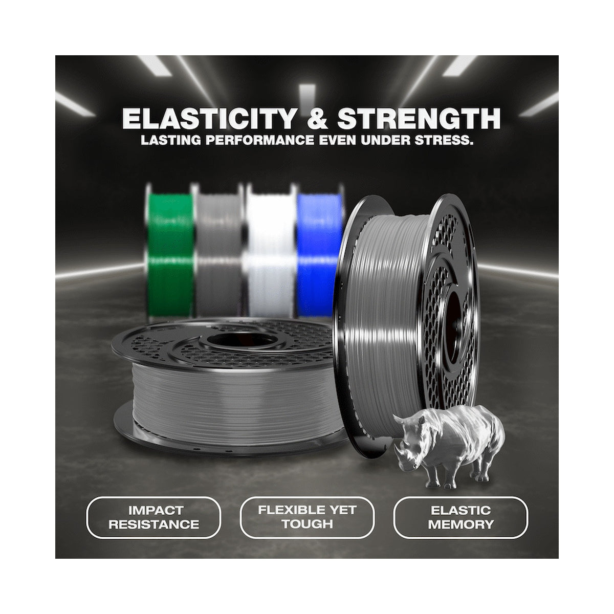 SA Filament TPU 95A Filament 500g - Grey