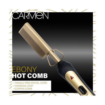 Carmen Hot Comb - Ebony