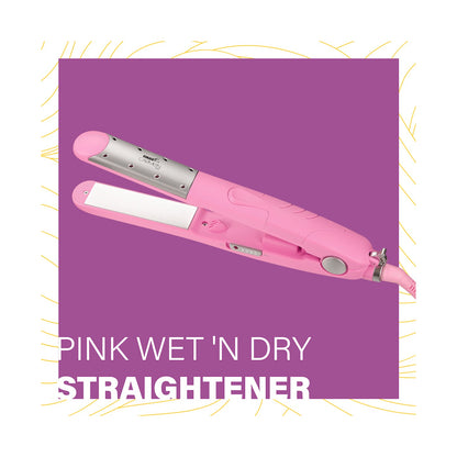 Carmen Pink Wet 'n Dry Straightener - Pink