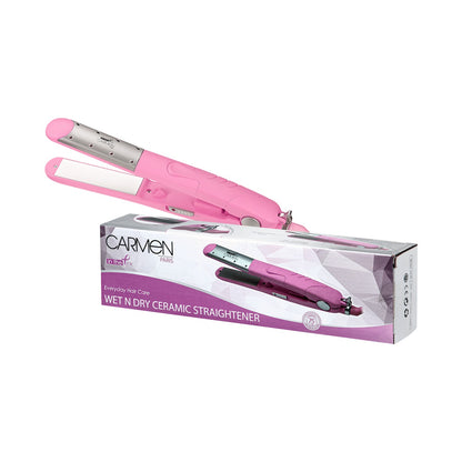 Carmen Pink Wet 'n Dry Straightener - Pink