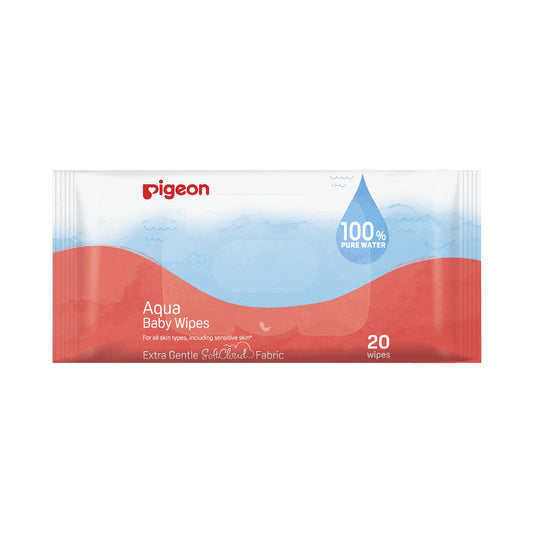 PIGEON AQUA BABY WIPES 20S SINGLE REFILL