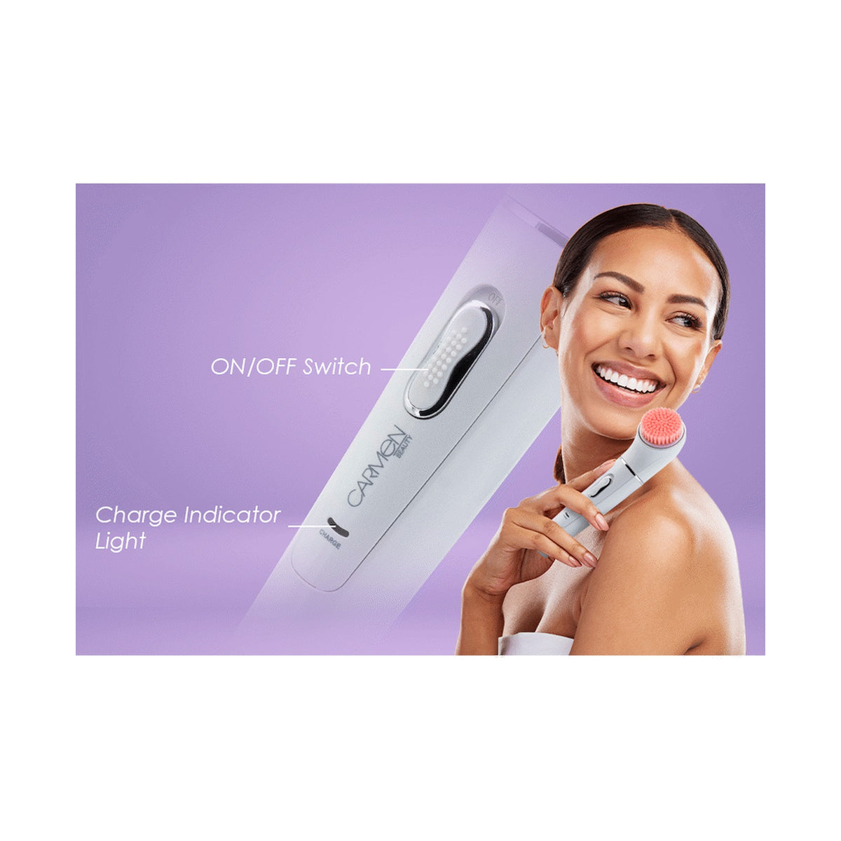 1590 - Carmen Facial Epilator & Brush Set
