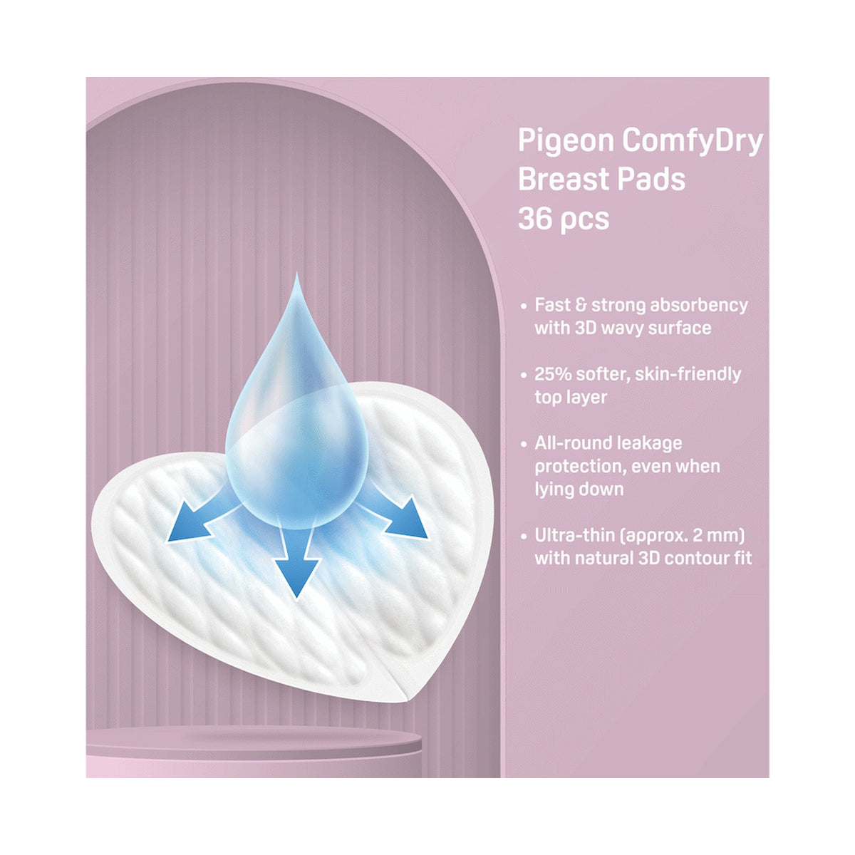 Pigeon Comfydry Breast Pads 36 pcs