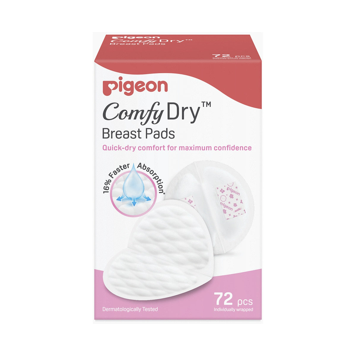 Pigeon Comfydry Breast Pads 72 pcs