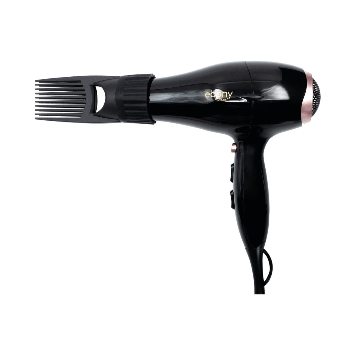 Carmen Power Comb Hairdryer 2000w - Ebony