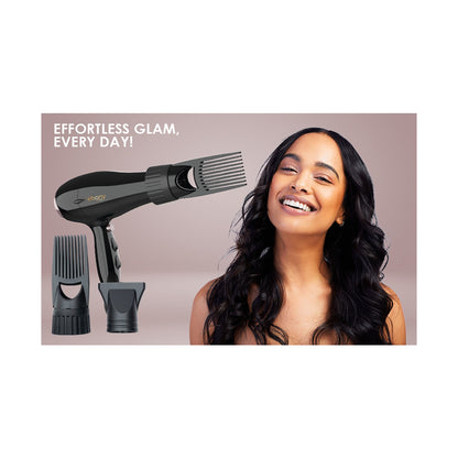 Carmen Power Comb Hairdryer 2000w - Ebony