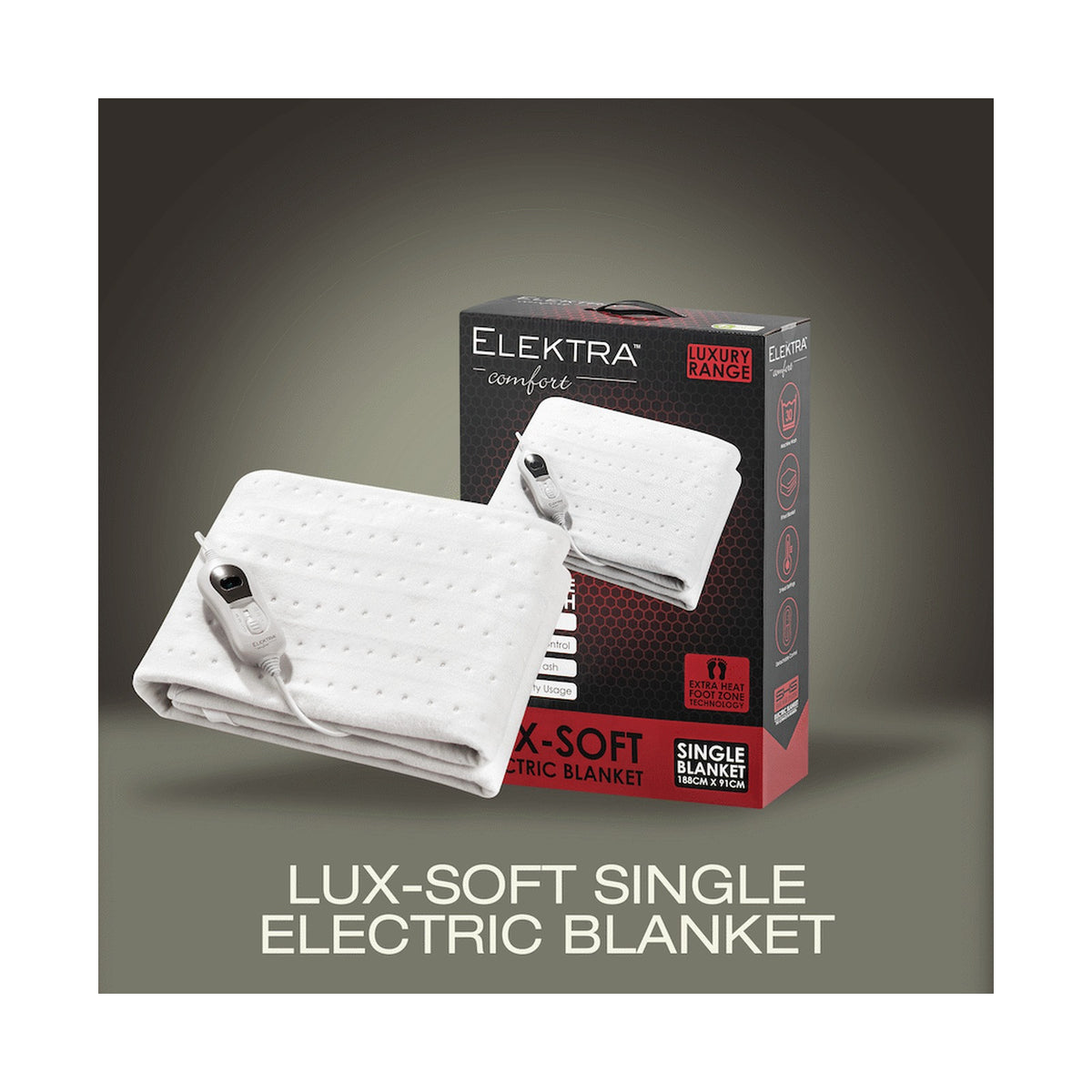 Elektra Comfort Electric Blanket - Single