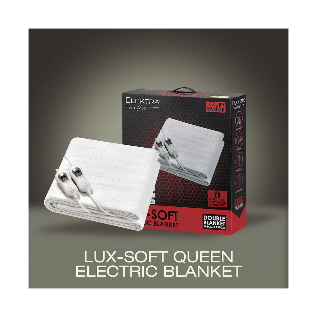 Elektra Comfort Electric Blanket - Queen