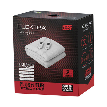 Elektra Comfort Electric Blanket - Queen - Fur