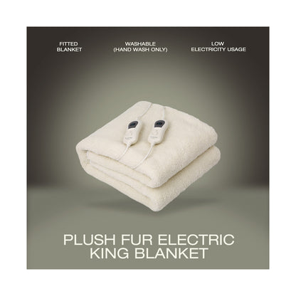 Elektra Comfort Electric Blanket - King - Fur