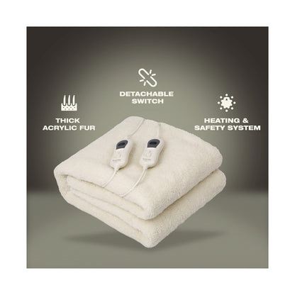 Elektra Comfort Electric Blanket - King - Fur