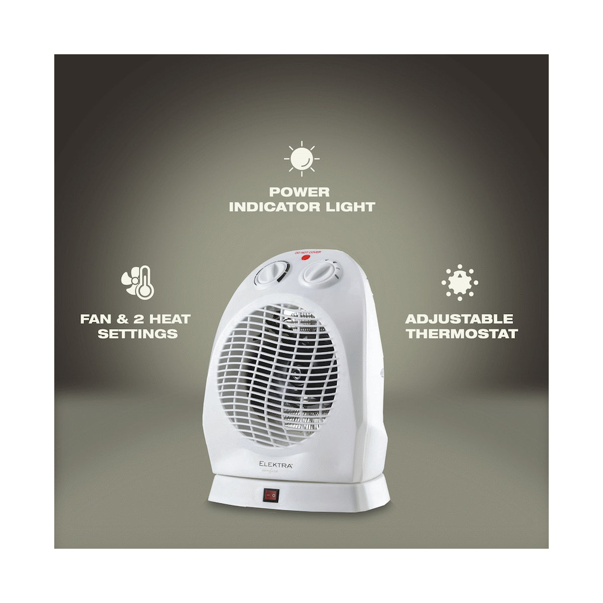 Elektra Comfort Oscillating Fan Heater