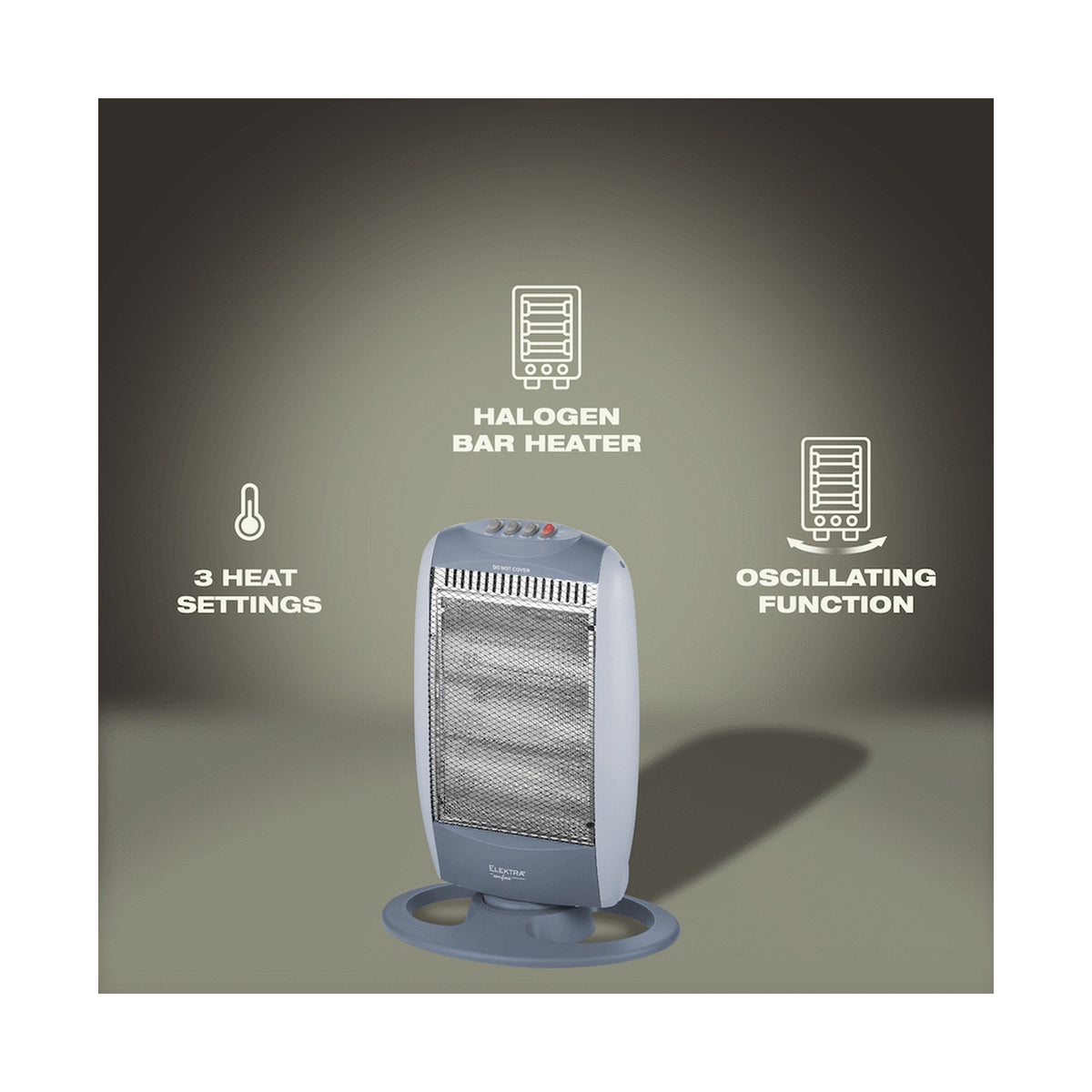 Elektra 3 Bar Halogen Heater