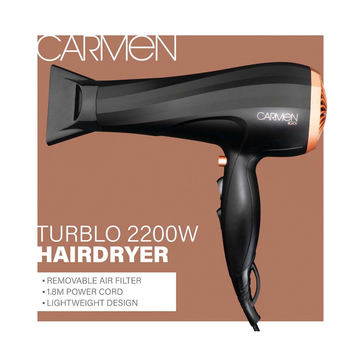 Carmen Turblo 2200w Hair Dryer