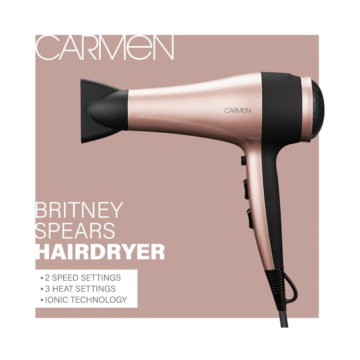 Carmen Ionic 2400w Hairdryer