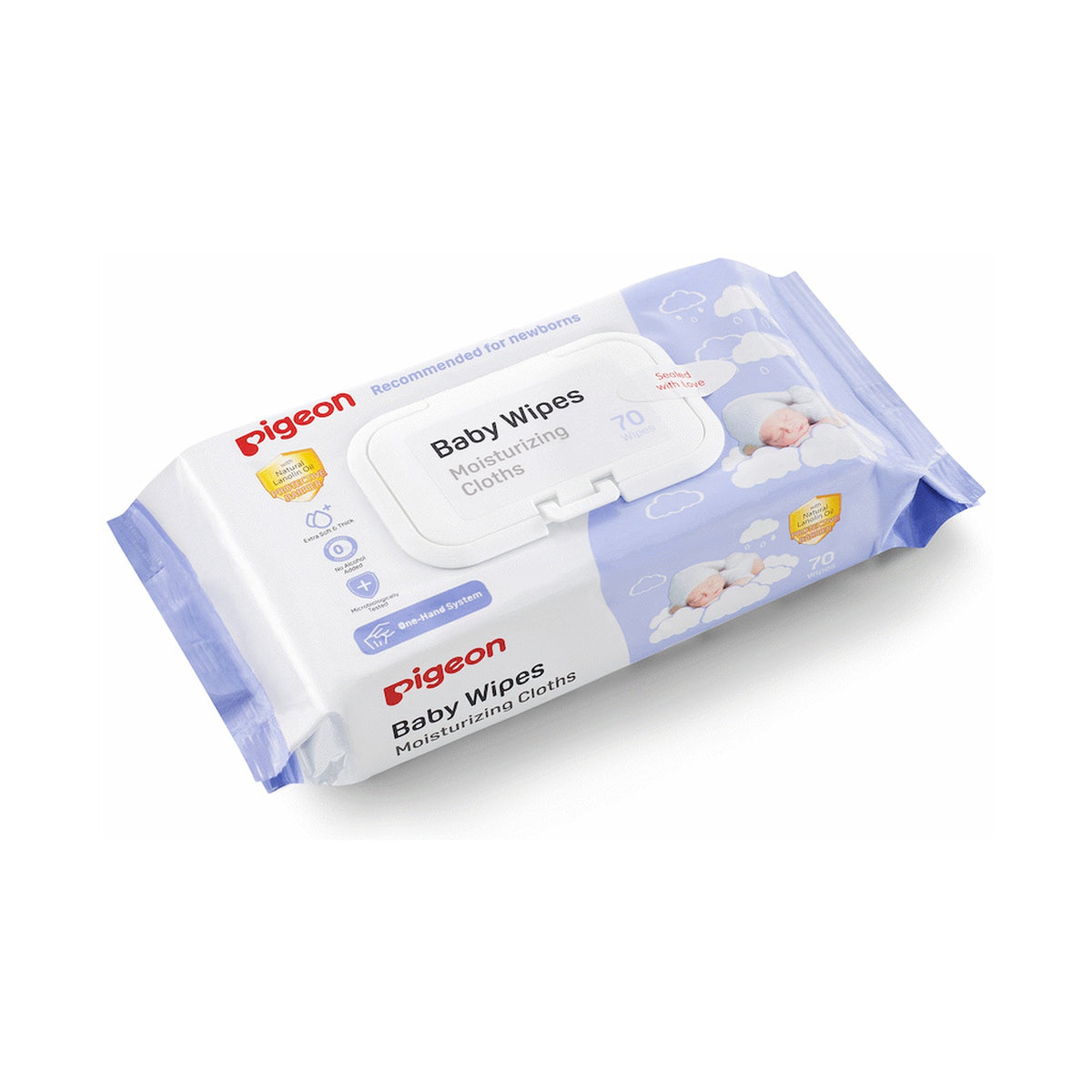 Pigeon - LANOLIN MOISTURIZING CLOTHS 70PC