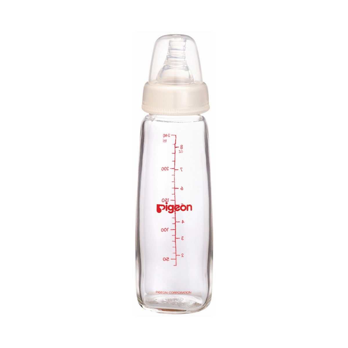 Pigeon Flexible Glass Bottle with Peristaltic Nipple 240ml