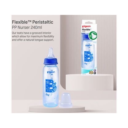 Pigeon Flexible Bottle Standard Neck - Blue 240ml