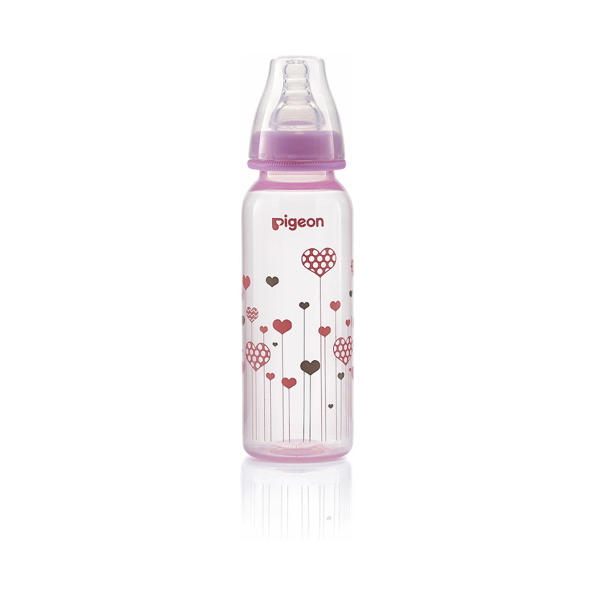 Pigeon Flexible Bottle - Std Neck - Pink 240ml
