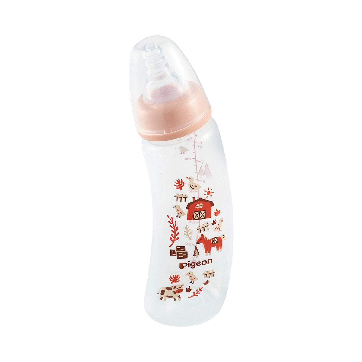 PIGEON FLEXIBLE CURVE BOTTLE 250ML - FARM