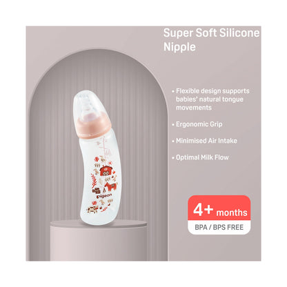 PIGEON FLEXIBLE CURVE BOTTLE 250ML - FARM