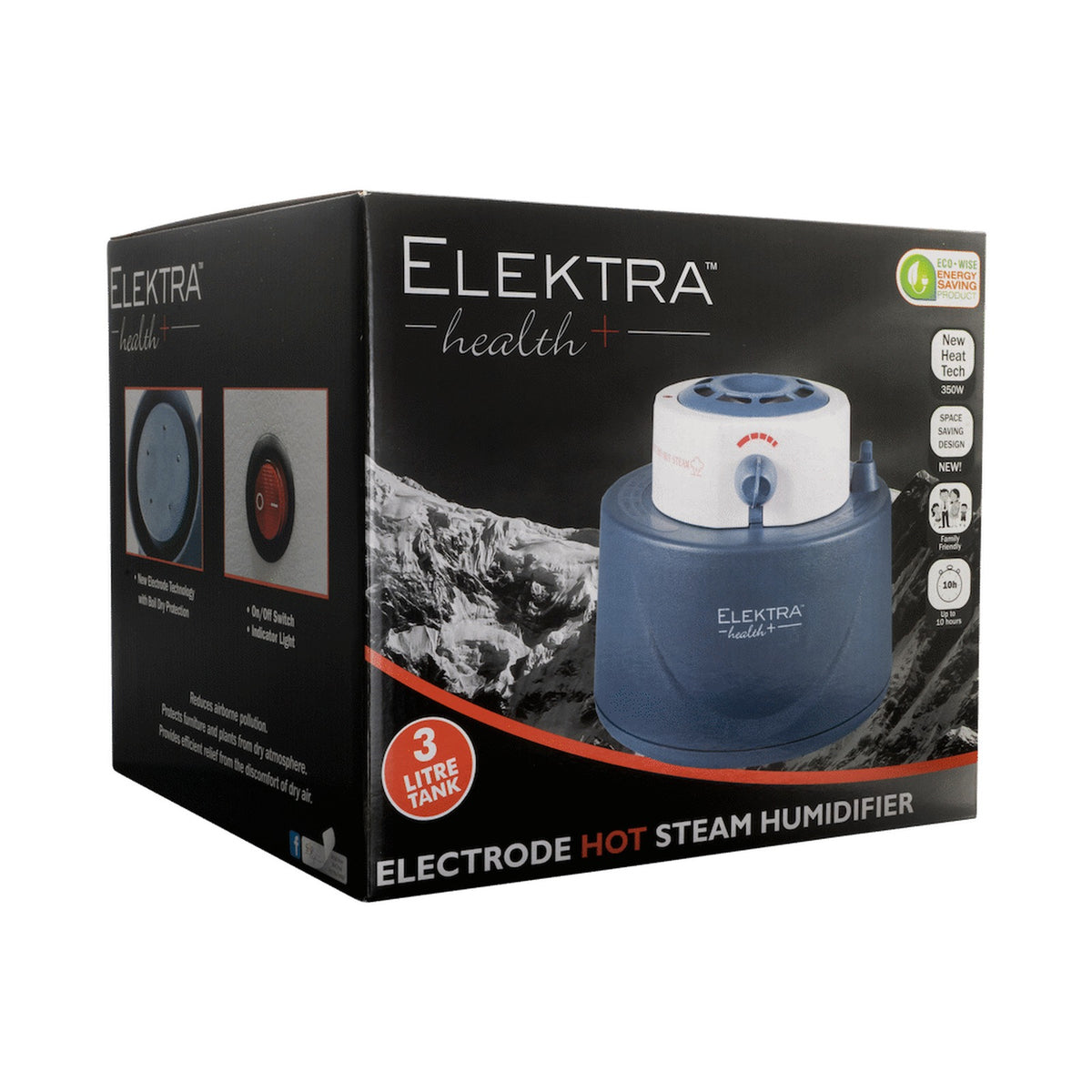 8076 - Elektra Health Warm Steam Humidifier 3l