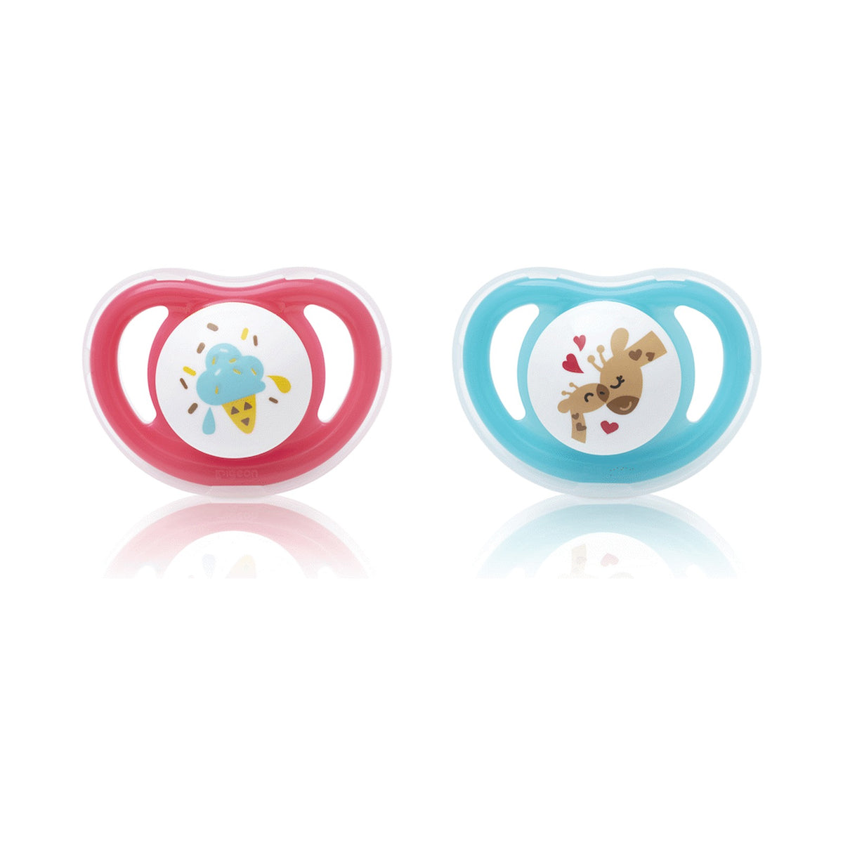 Pigeon - Minilight Pacifier (2 Pc) - L Butterfly/Raccoon